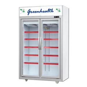 China Upright Commercial Beverage Cooler For Cold Drinks / Pepsi Display Fridge With Glass Door supplier