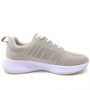 Lace Up womens Athletic Shoes With Textured Outsole Padded Insole