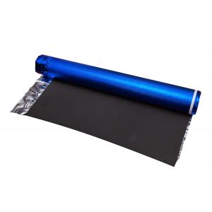 Black Acoustic Floor Underlayment EVA Foam  Blue Aluminum Film 3mm Foam Underlay