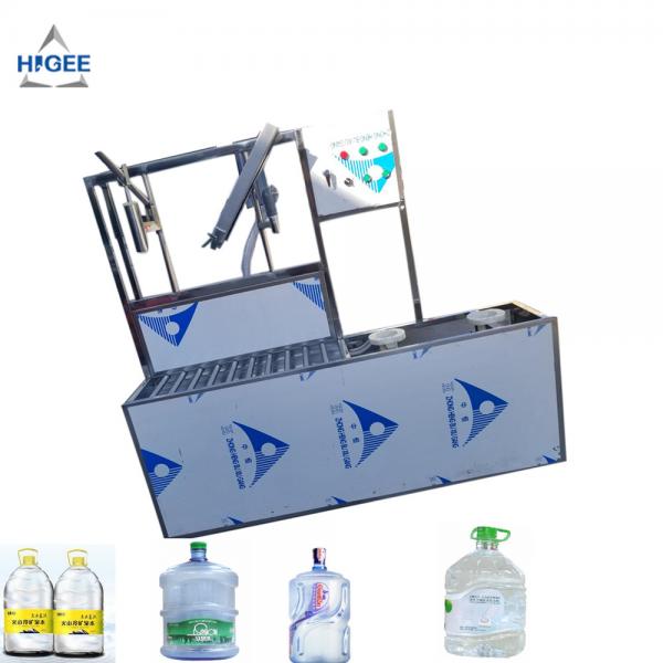 SS 304 Food Grade 5 Gallon Water Bottle Filling Machine PLC Control 2200 *2000 *