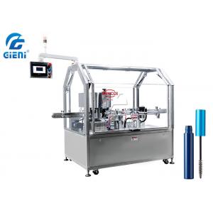China Irregular Cylindrical Lip Gloss Tube Labeling Machine 60pcs/Min Automated Tube Labeler supplier