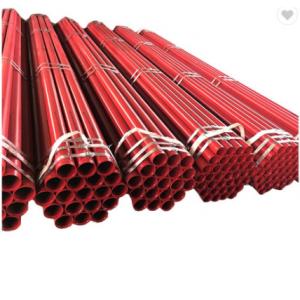 China UL FM Plastic Lining Steel Pipe Fire Sprinkler Piping Red Black Painted Steel PIpe supplier