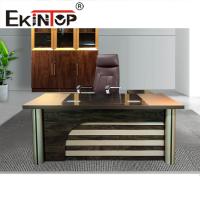 China Modern Simple High End Office Desk Furniture Double Pedestal Modular Desk on sale