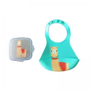 China Outside Dinner Cute Baby Bibs Set Colored High Durability Easy To Take Out supplier