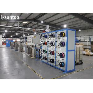 12-24 Cores Single Mode And Multimode Fiber Optic Cable Secondary Coating Production Line