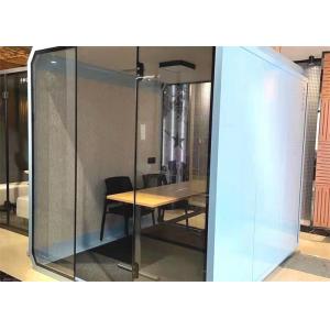 China 4 Capacity Acoustic Telephone Booth , Private Phone Booth For Office supplier