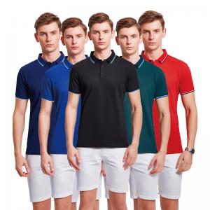 China No Pilling Flyita Fabric Polo T Shirt Precision Workmanship For Men supplier