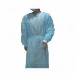 White Waterproof Protective Disposable Gowns With Long Sleeves
