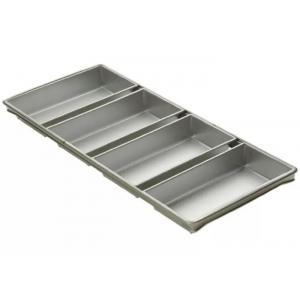 Foodservice NSF Commercial 9'' Pullman Loaf Pan / 4 Strap 5-5/8 By 3-1/8-Inch Bread Pan Set