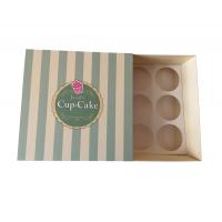 China Custom Foldable Paper Cupcake Boxes Wholesale With Paper Tray Inside Supplier on sale