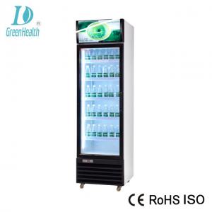 China Upright Commercial Cold Drink Beverage Cooler For Retail Store With Glass Door supplier
