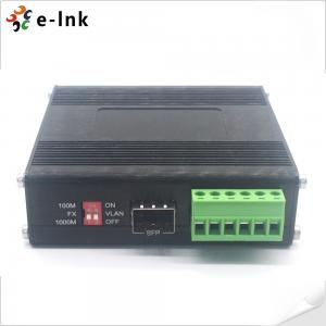 China Industrial Ethernet Switch 4-Port 10 / 100 / 1000Base-T To 100 / 1000Base-X SFP supplier