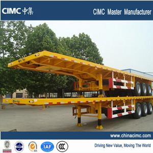 China new china 40ft trailer flatbed three axle for sale supplier