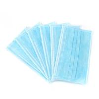Comfortable Blue Disposable Mask , Personal Safety Non Woven Face Mask