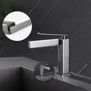 Wash Basin Sensor Gunmetal Bathroom Taps Faucet Single Hole ODM