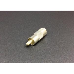 China F Male To RCA Male Coaxial Cable Connector Audio Terminator Mono Plug supplier