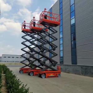 China 8M 450KG Electric Aerial Scissor Lift , Self Propelled Work Platform CE ISO supplier