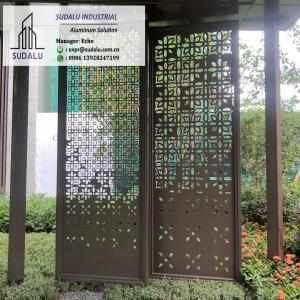 China Custom Design 1-3mm Aluminum Perforated Panel for Patio Garden Decoration Powder Coating supplier