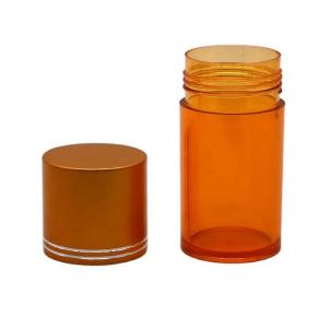 70mL Transparent PET Bottle Pill/Capsule/Tablet Solid Medicine Sealing Type SCREW CAP