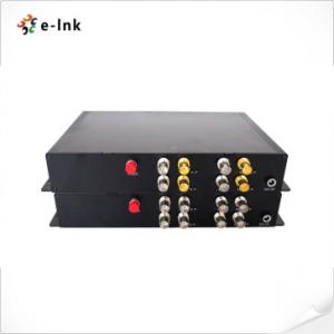 4 Channel HD SDI To Fiber Converter 10km - 100km Automatic Cable Equalization