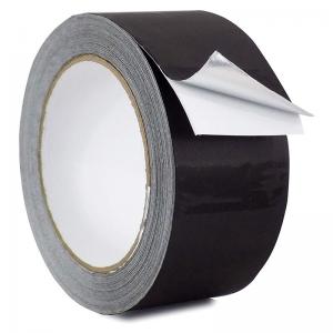 Black Lacquered Aluminum Foil Tape With Solvent Acrylic Adhesive