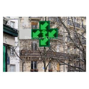 Asynchronous Double Sides P20 LED Pharmacy Cross Signs DIP 546 with 960 × 960 mm Screen