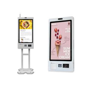 China Indoor Restaurant Ordering Kiosk 1920*1080P Resolution Wall Mounted Self Payment Kiosk supplier