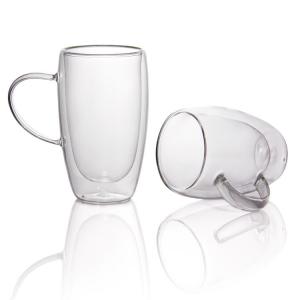 OEM Borosilicate Double Wall Glass Tea Insulated Cups 80ml