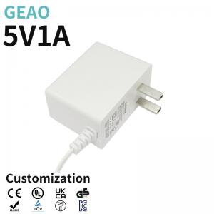China 5V 1A Ac To Dc Wall Adapter 5W / 6W Wall Mount Adapters Unit supplier