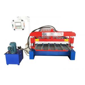 Zinc Plating Colored Steel Profile Roll Forming Machine Speed 20-25 M / Min