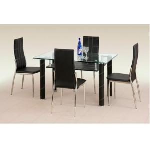 China hot sell glass rectangle dining table xydt-024 supplier
