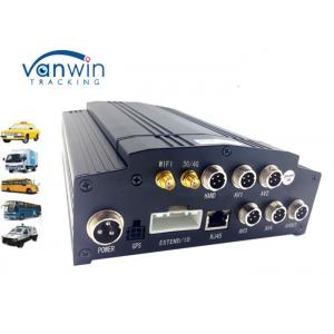 Vehicle HDD Mobile DVR 4CH AHD 720P , Realtime 3G / 4G wifi car dvr GPS G - sensor