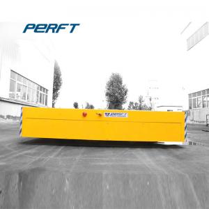 China Yellow Customized Automated Motorized Battery Transfer Cart Carrier Flat Car supplier