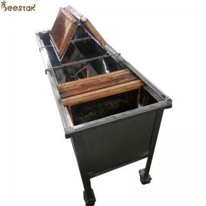 China Stainless Steel Beehive Frame Shelf Uncapping Honey Tank Beekeeping Equipments Honey Comb Shelf supplier