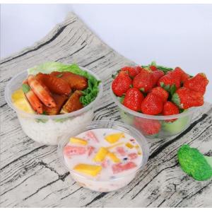 China Disposable Salad Bowl，Microwave Safe Plastic Bowls,Hard Clear Plastic Dessert Bowls supplier