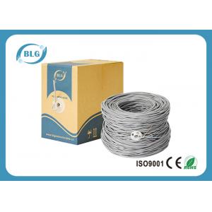 China Twisted Pairs Cat6 Lan Cable , 1000ft Shielded FTP Lan Cable With 5.8mm PVC Jacket supplier