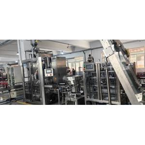 Stainless Steel Filling Production Line automated bottling line With CIP Cleaning System