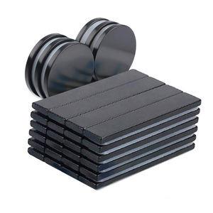 XG16 Sintered Small Round Black SmCo Magnets Epoxy Coated Permanent Magnet Materials