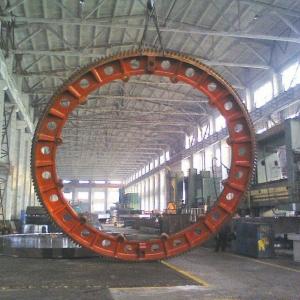 China OEM Casting Forging Steel Spur Large Diameter Ring Gear Big Gear Girth Gear For Rotary Kilns supplier