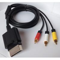 China Customized length xbox 360 video cable , Slim Composite AV Cable on sale