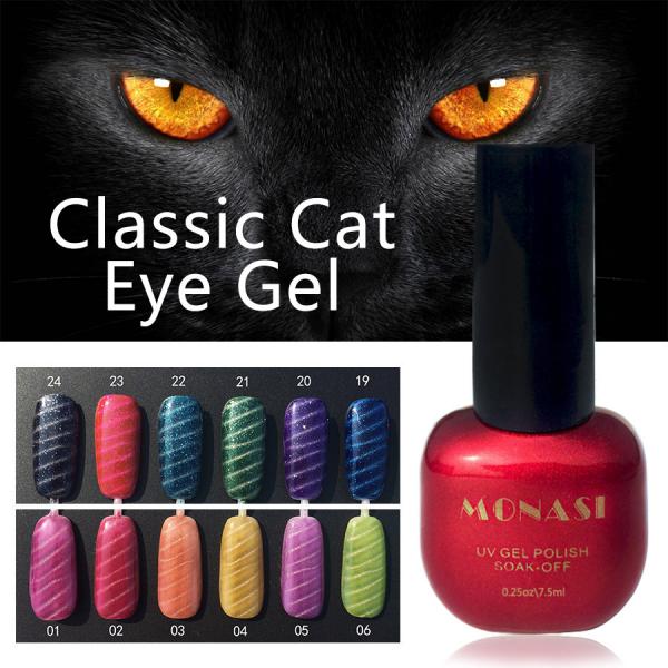 make to order cat eyes uv nail gel with magic pen