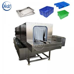 China Fruit turnover basket cleaner automatic plastic basket tray washing machine supplier