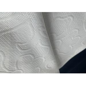 240cm Polyester Mattress Fabric , Heavyweight Double Knit Jacquard Fabric