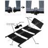 Black Outdoor Plastic Solar Swimming Pool Heaters UV Stable High Efficient