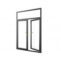 China Two Track Flush Casement French Doors , Waterproof Aluminum Hinged Screen Doors on sale