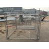 China Environmental Q235 Steel Weld / Chain Wire Trash Cage 1500mm X 2000mm wholesale