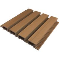 China Hight Quality Hollow Fence Fluted Co-extrusion Decorative Wood Plastic Composite Wpc Outdoor Wall Panel Cladding on sale