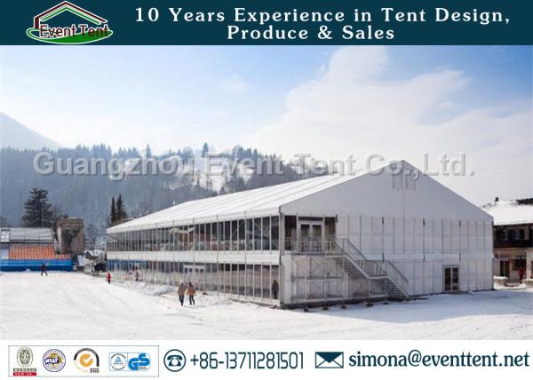 Easy Installation pvc Two Floor Tent White , A Frame Marquee Party Tent With