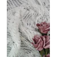 China White 3D Floral Lace Fabric Children Dress Fabric Crochet Lace on sale