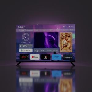 China DVB-T2デジタルテレビ規格と高度技術を搭載したAndroid TVプラットフォームスマートLEDテレビ supplier